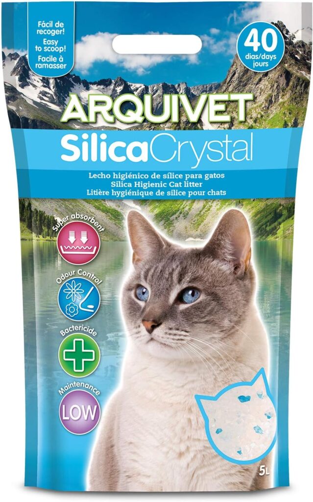 Mejores arenas para gatos: guía completa y consejos prácticos 5 Arquivet SilicaCrystal